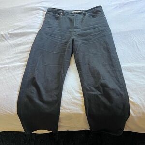 Levi's Black Ribcage Straight Ankle Jeans